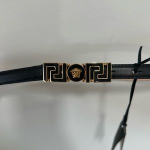 Versace Enameled Buckle Belt
